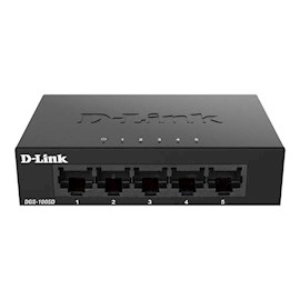 სვიჩი D-Link DGS-1005D/J2A, 5-Port, Switch, Black